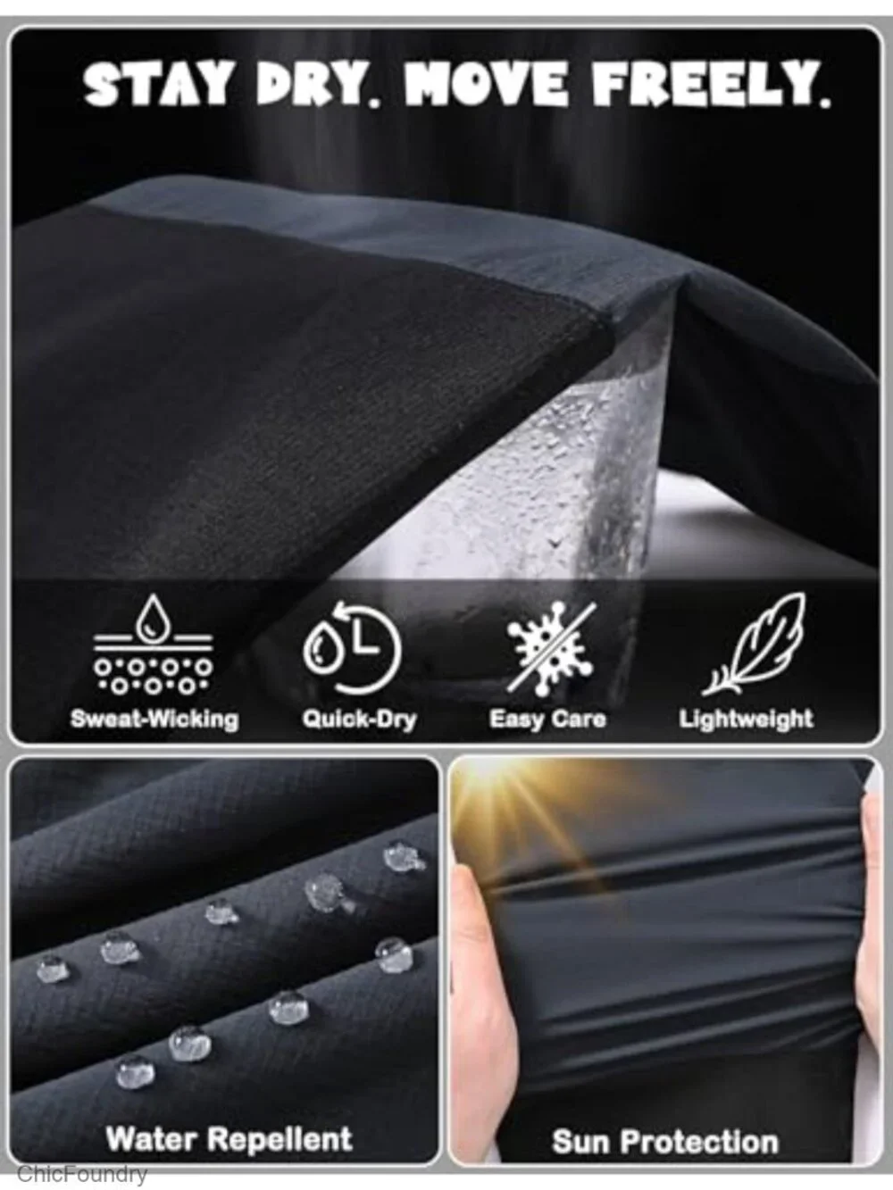Quick Dry Cargo Joggers with Zipper Pockets Outdoor Pants